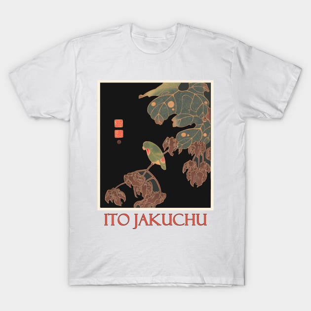 The Paroquet by Ito Jakuchu T-Shirt by Naves